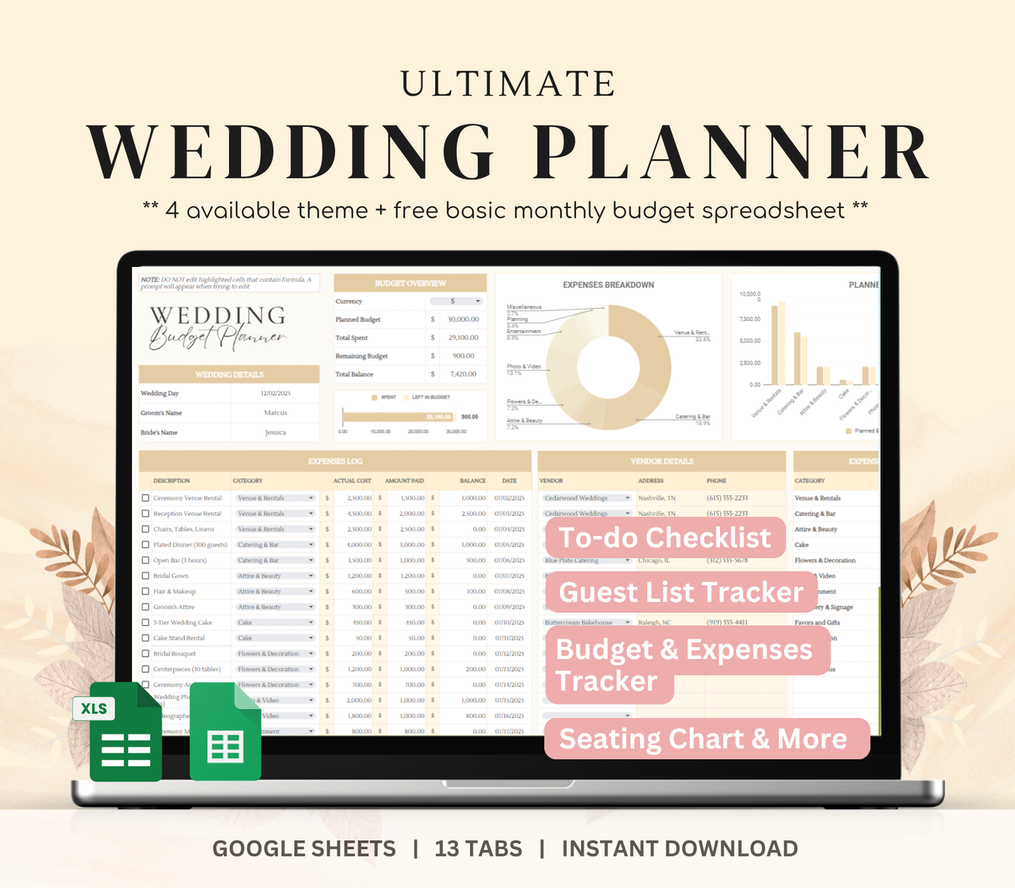 Digital Wedding Planner, Ultimate Wedding Planner, Ultimate Wedding Planner Tool