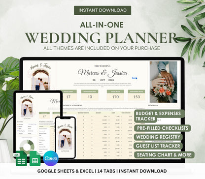 Digital Wedding Planner, Ultimate Wedding Planner, Ultimate Wedding Planner Tool