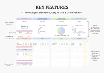 Monthly Budget Planner Spreadsheet