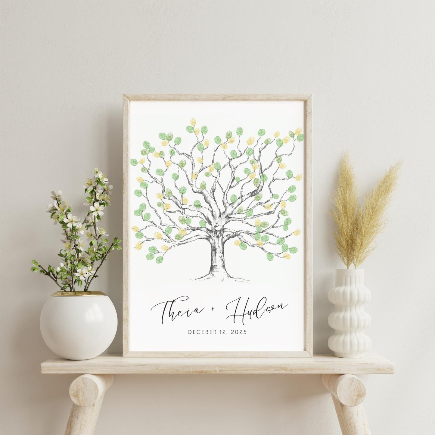 Wedding Fingerprint Tree Guest Book