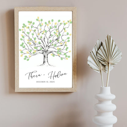 Wedding Fingerprint Tree Guest Book