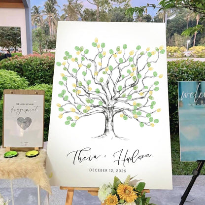 Wedding Fingerprint Tree Guest Book